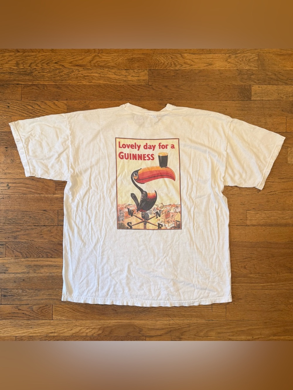 Vintage Guiness "Lovely Day For a Guiness" Double-Sided Tee